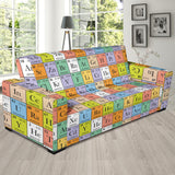 Chemistry Periodic Table Pattern Print Design 01 Sofa Slipcover