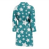 Vintage Star Pattern Men'S Bathrobe