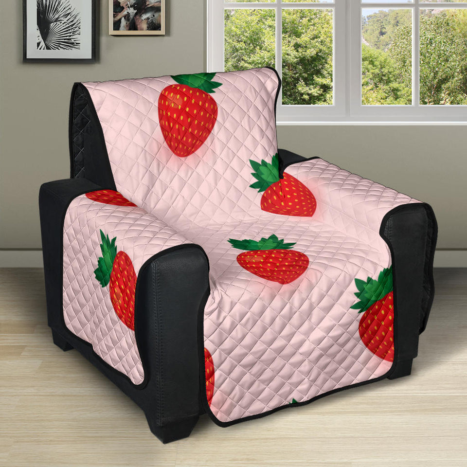 Strawberry beautiful pattern Recliner Cover Protector