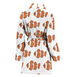 Clown Fish Pattern Print Design 05 Women's Bathrobe