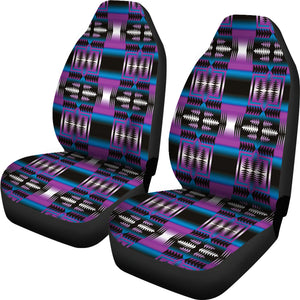 Strips Purple  Car Seat Covers
