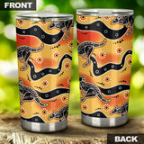 Kangaroo Australian Aboriginal Art Pattern Tumbler