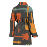 Electric Guitars Pattern Women'S Bathrobe