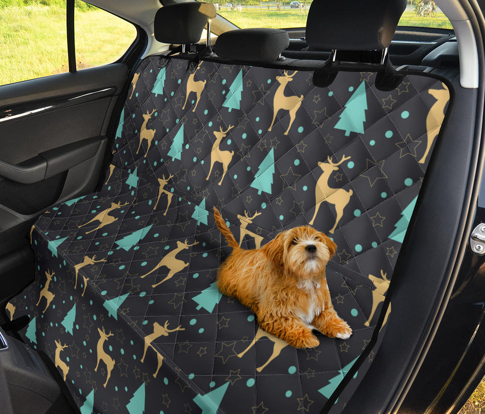 Deers Star Tree Pattern Dog Car Seat Covers