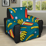 French fries red paper box pattern Recliner Cover Protector