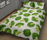 Cute broccoli pattern Quilt Bed Set