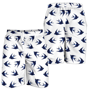 Swallow Pattern Print Design 03 Men Shorts