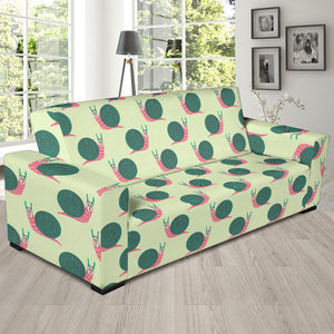 Snail Pattern Print Design 04  Sofa Slipcover