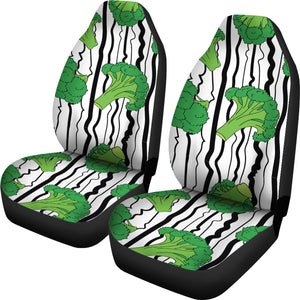 Cool Broccoli Pattern  Universal Fit Car Seat Covers