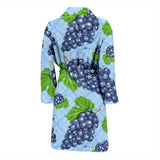 Watercolor Grape Pattern Men'S Bathrobe