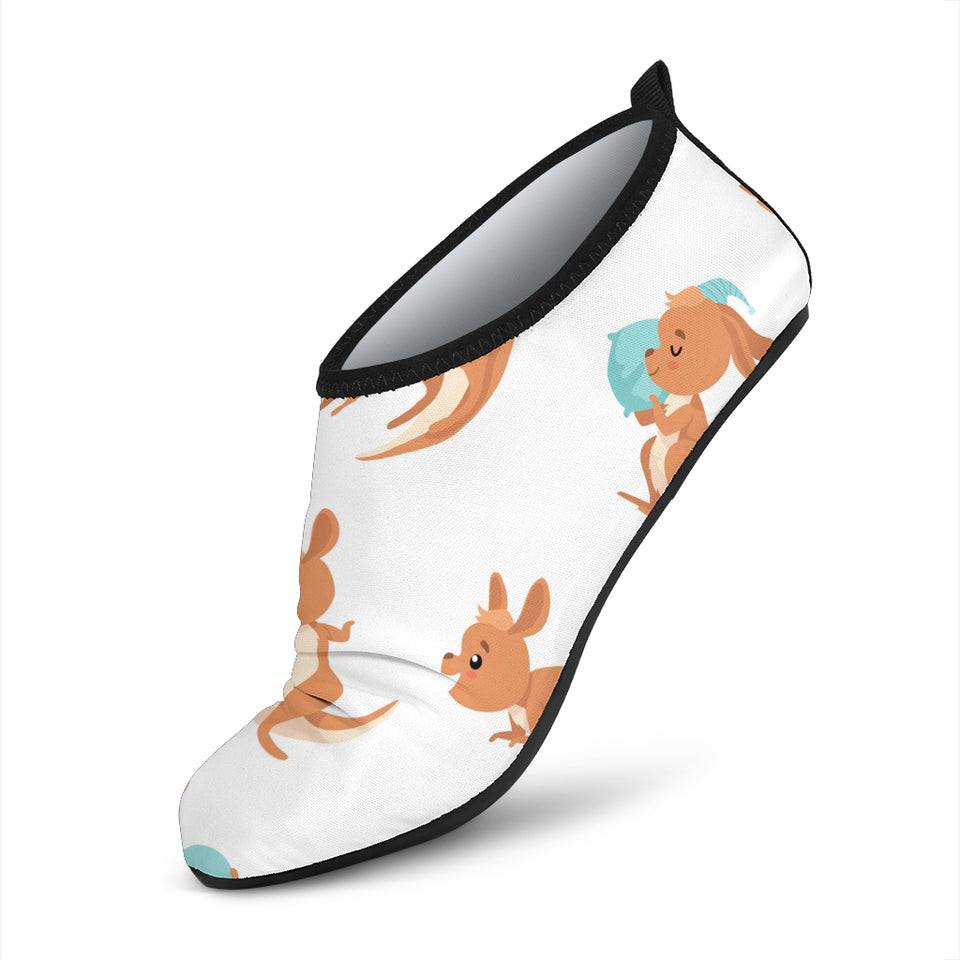 Cute Kangaroo Pattern Aqua Shoes