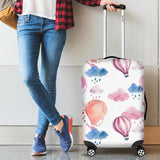 Watercolor Air Balloon Cloud Pattern Cabin Suitcases Luggages