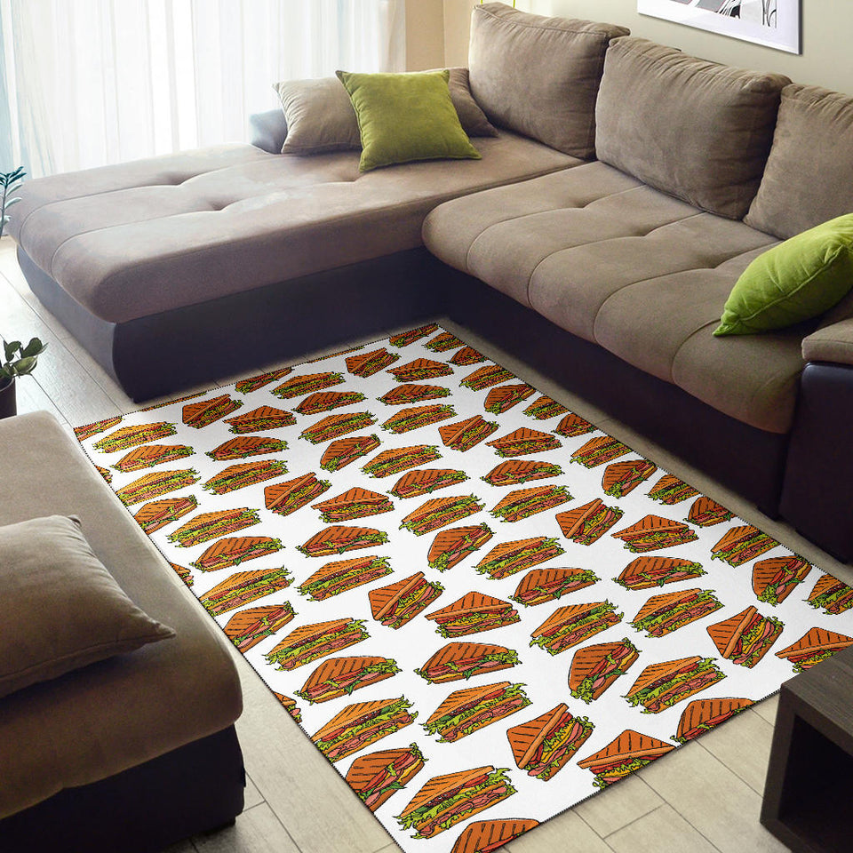 Sandwich Pattern Print Design 02 Area Rug