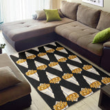 French Fries Dark Background Area Rug