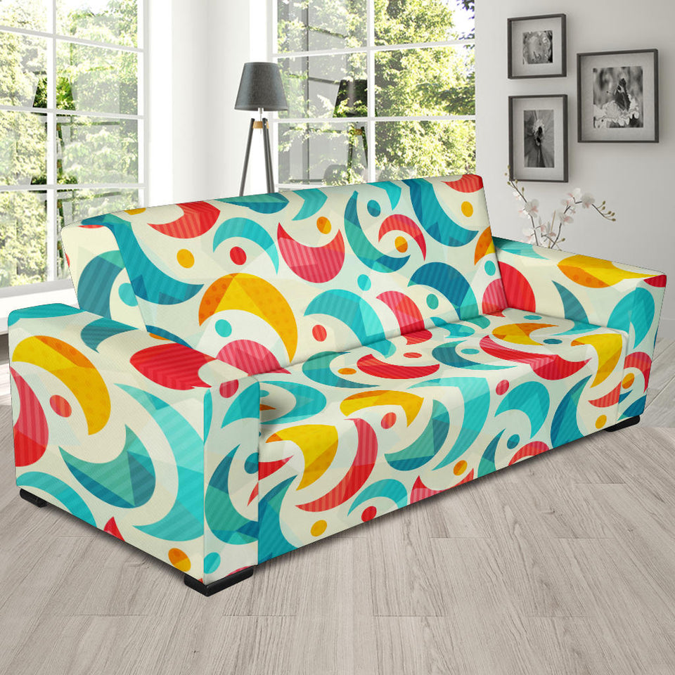 Colorful Moon Pattern Sofa Slipcover