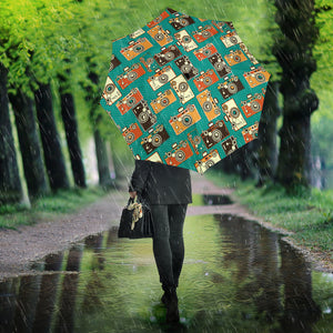 Camera Pattern Print Design 03 Umbrella