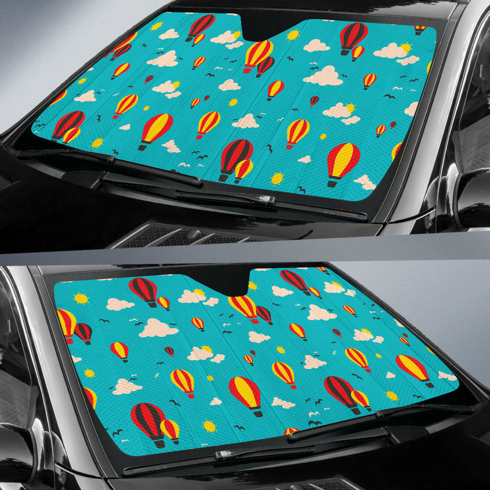 Hot Air Balloon Sky Pattern Car Sun Shade