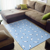 Seagull Pattern Print Design 02 Area Rug