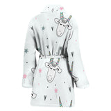 Cute Goat Design Pattern Women'S Bathrobe