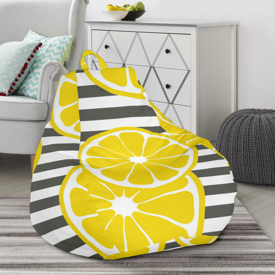 Slice Of Lemon Design Pattern Bean Bag Cover