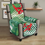 heliconia palm and monstera  leaves pattern Chair Cover Protector