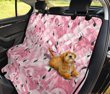 Pink Flamingos Pattern Background Dog Car Seat Covers