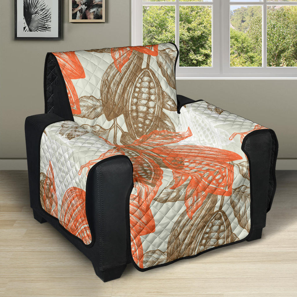 Cocoa beans Cocoa tree pattern Recliner Cover Protector
