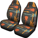 Electric Guitars Pattern Universal Fit Car Seat Covers