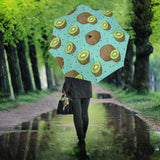 Kiwi Blue Background Umbrella