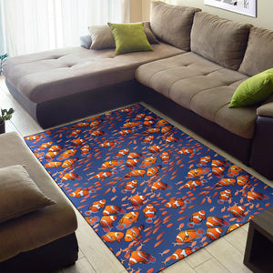 Clown Fish Pattern Print Design 04 Area Rug