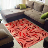 Beautiful Chili Peppers Pattern Area Rug