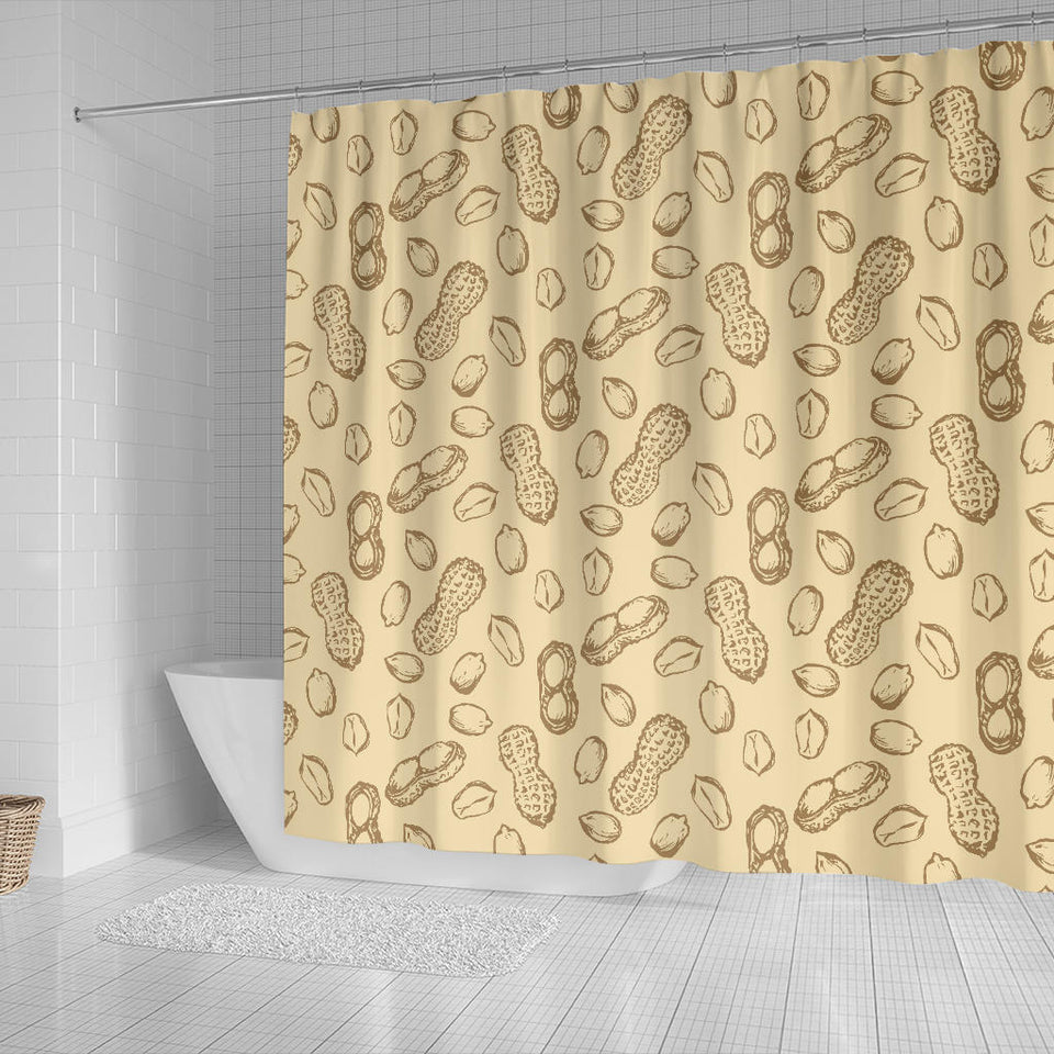 Hand Drawn Peanuts Pattern Shower Curtain Fulfilled In US