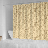 Hand Drawn Peanuts Pattern Shower Curtain Fulfilled In US