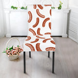 Sausage Pattern Print Design 04 Dining Chair Slipcover