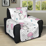 Cute poodle dog star pattern Recliner Cover Protector