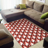 Fire Flame Symbol Design Pattern Area Rug