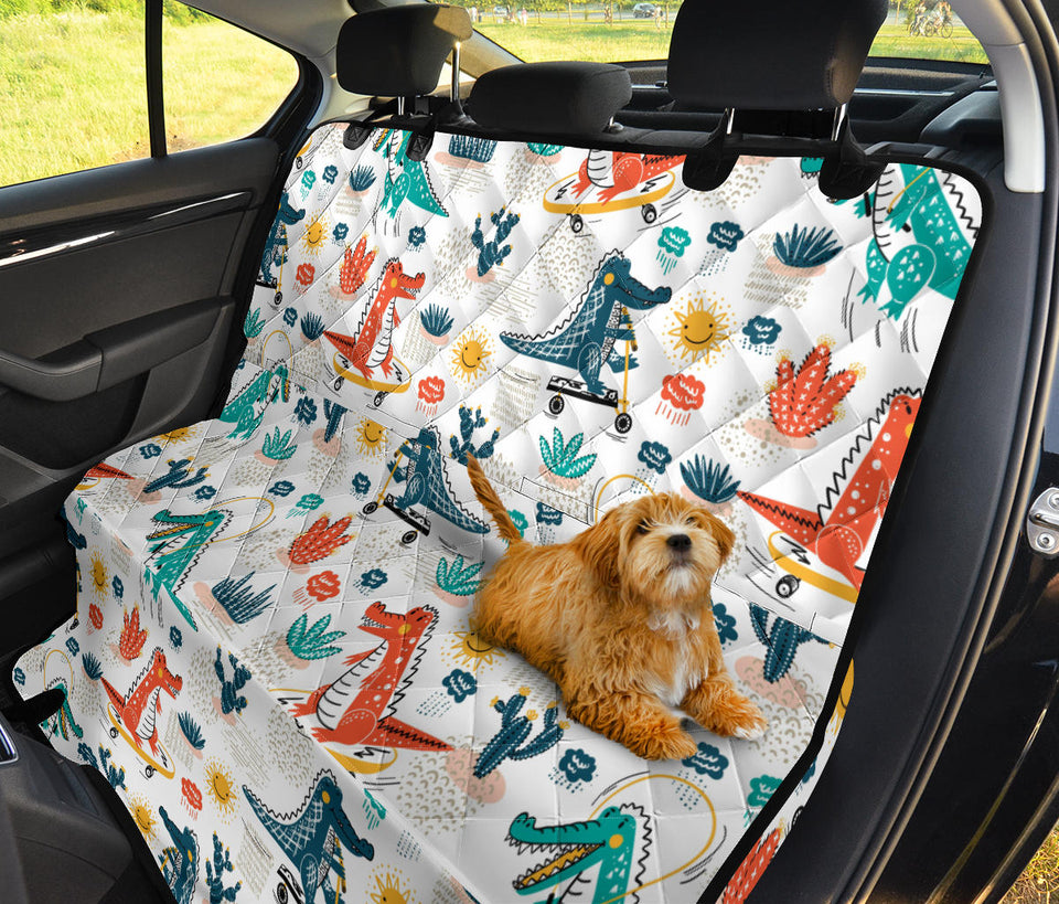 Cute Crocodile Pattern Dog Car Seat Covers
