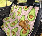 Avocado Heart Pink Background Dog Car Seat Covers