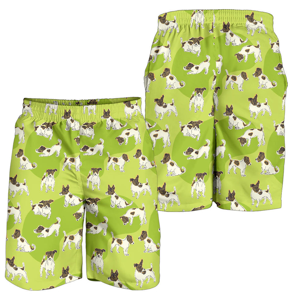 Jack Russel Pattern Print Design 01 Men Shorts