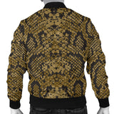 Snake Skin Pattern Men'S Bomber Jacket