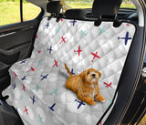 Airplane Cloud Grey Background Dog Car Seat Covers