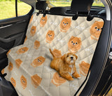 Cute Brown Pomeranian Puppy Dog Car Seat Covers