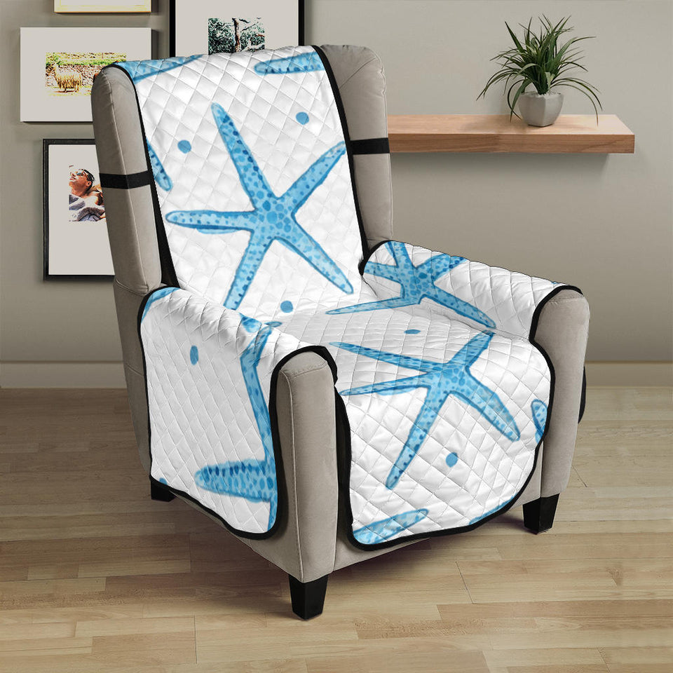 Watercolor starfish pattern Chair Cover Protector