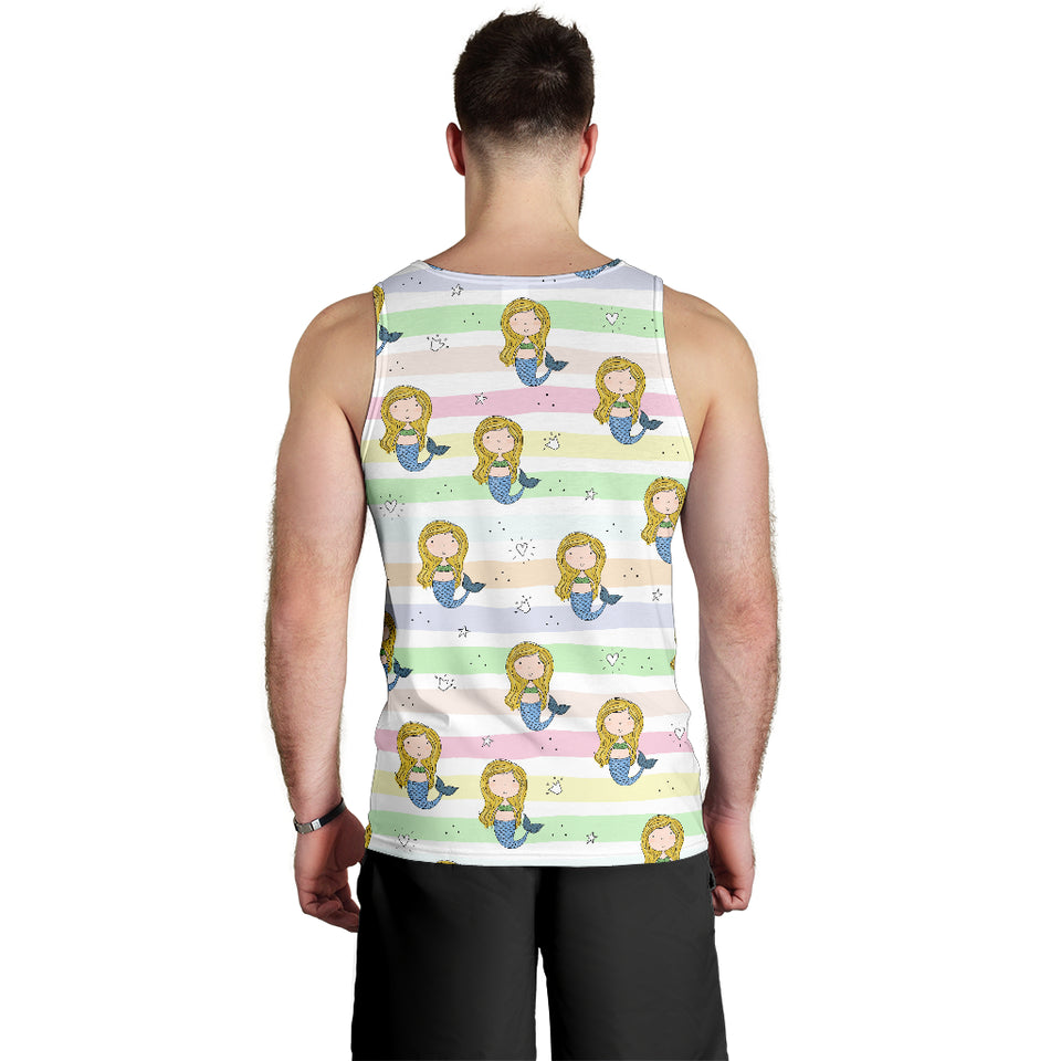 Cute hand drawn mermaid Men Tank Top
