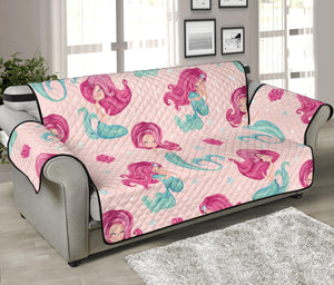 Cute little mermaid pattern Sofa Cover Protector