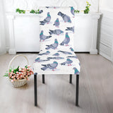 Pigeon Pattern Print Design 03 Dining Chair Slipcover