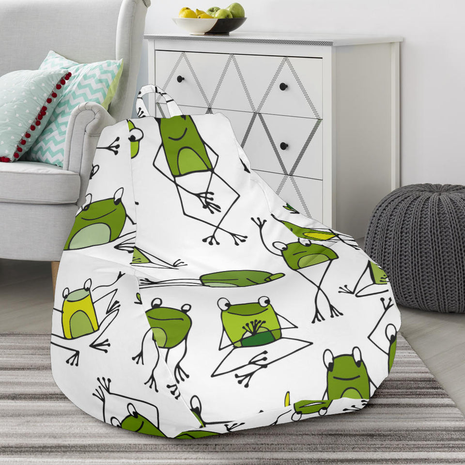 Sketch Funny Frog Pattern Bean Bag Cover