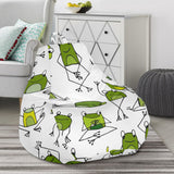 Sketch Funny Frog Pattern Bean Bag Cover