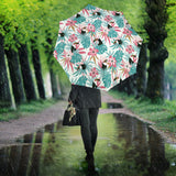 Toucan Tropical Flower Leave Pattern Umbrella