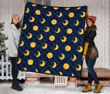 Moon Star Pattern Premium Quilt